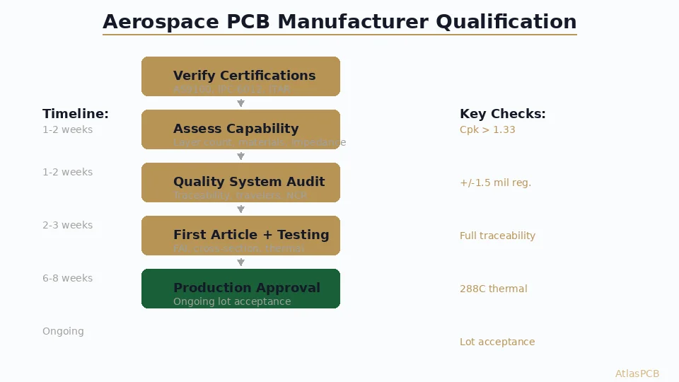 How to Evaluate a PCB Manufacturer for Aerospace: IPC-6012 Class 3A and AS9100 Qualification Guide