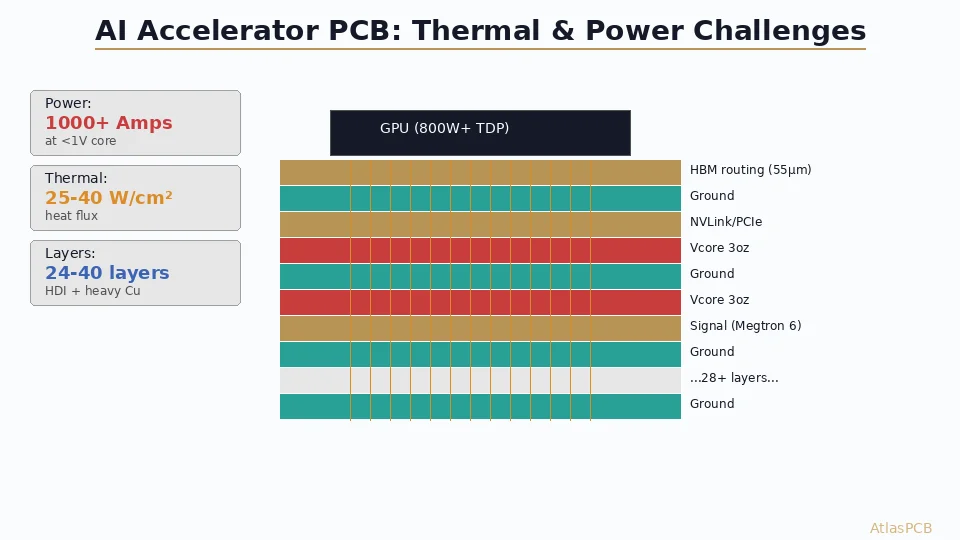 AI Accelerator PCB Design: Thermal and Power Delivery Challenges for Next-Gen GPU Modules