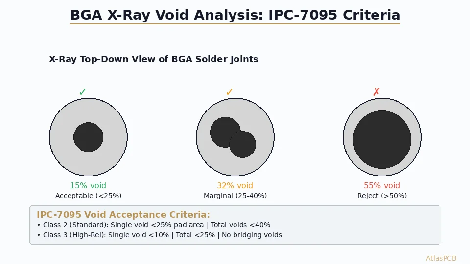 BGA X-Ray Void Analysis: IPC-7095 Acceptance Criteria and Inspection Best Practices