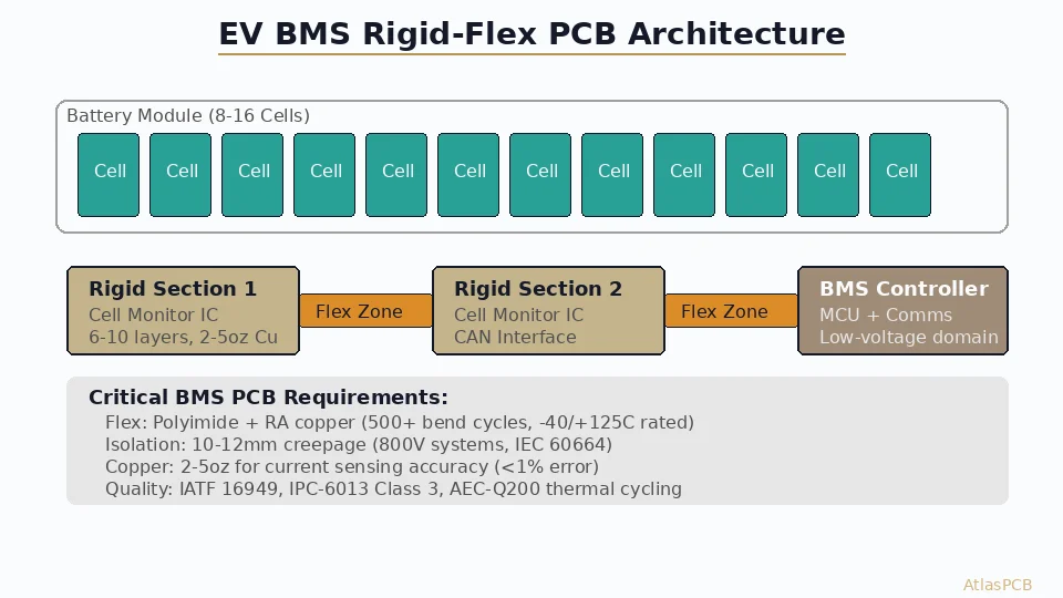 EV Battery Management System PCB: Rigid-Flex Design and Manufacturing Requirements