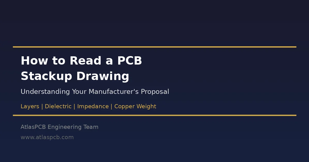 How to Read a PCB Stackup Drawing: A Practical Guide to Understanding Your Manufacturer's Proposal