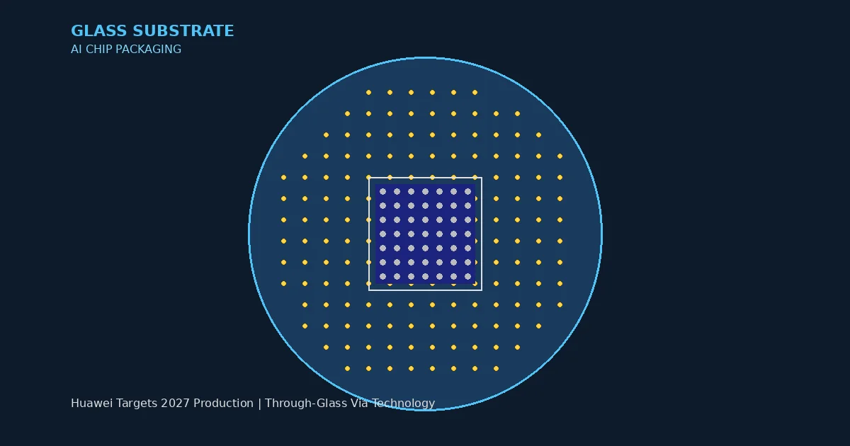 Huawei Targets 2027 Glass Substrate Production as China Accelerates AI Chip Packaging Race