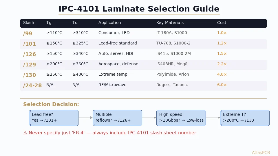 IPC-4101 Laminate Specification Guide: Selecting the Right PCB Base Material