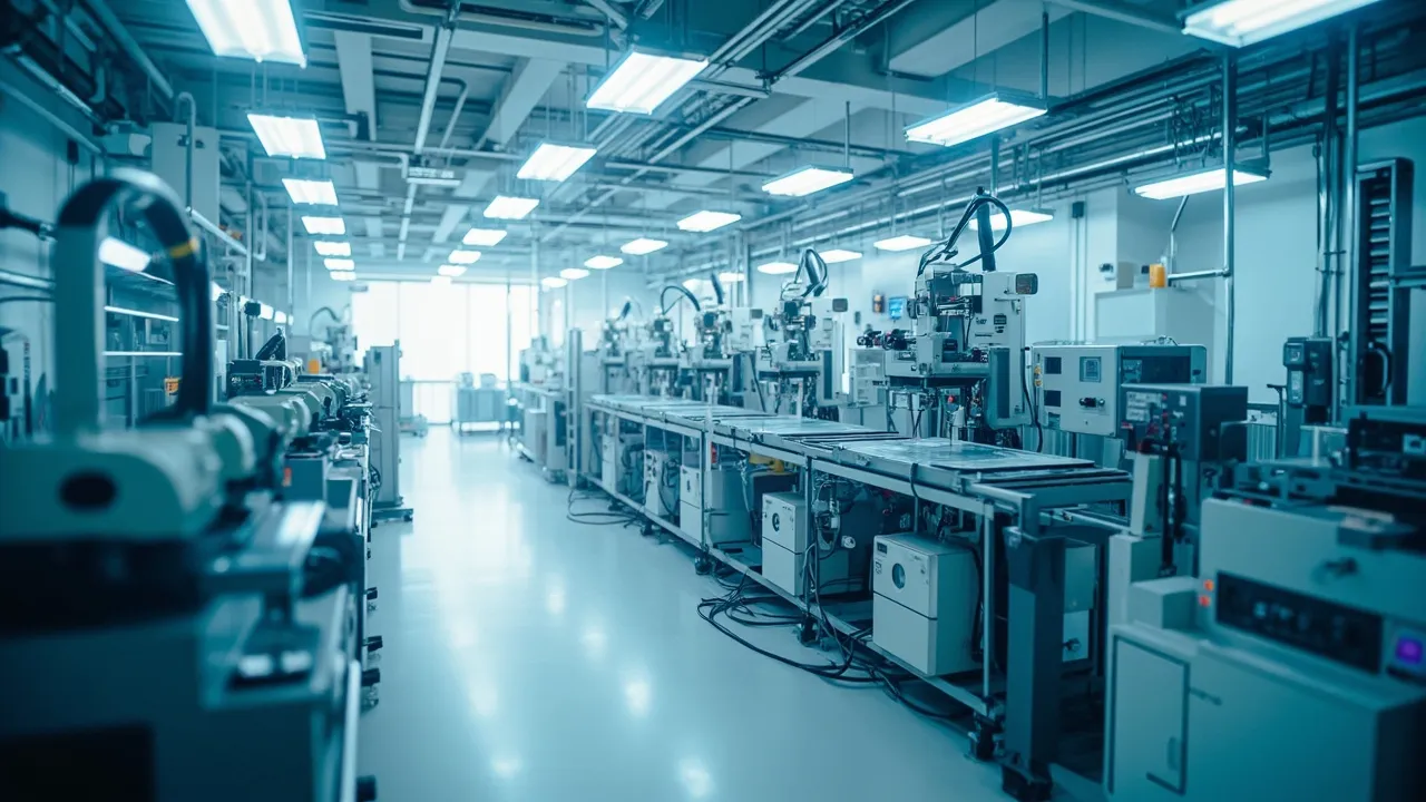 PCB manufacturing facility production line