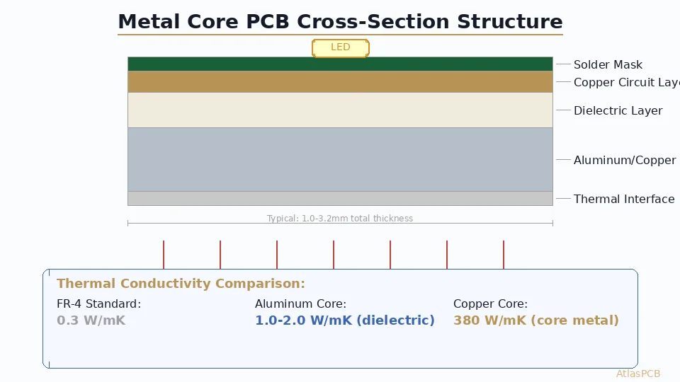 Metal Core PCB (MCPCB) Design Guide: Thermal Management for LED and Power Electronics