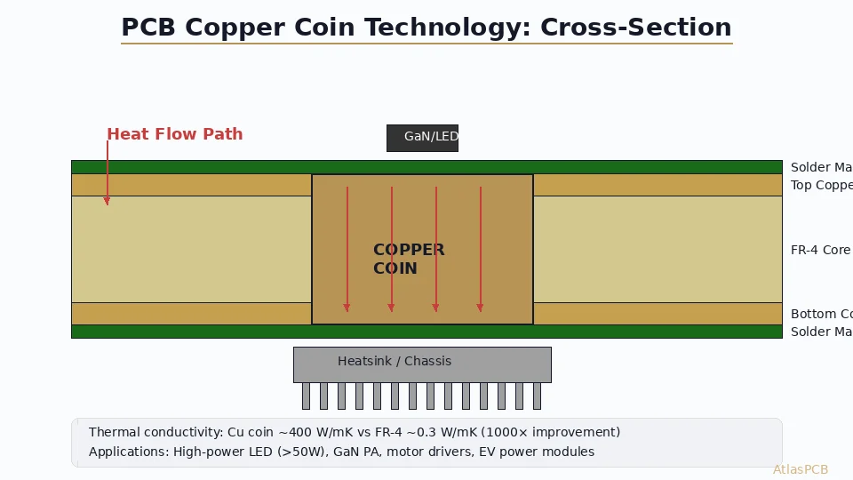 PCB Copper Coin Technology: Embedded Thermal Solutions for High-Power Applications