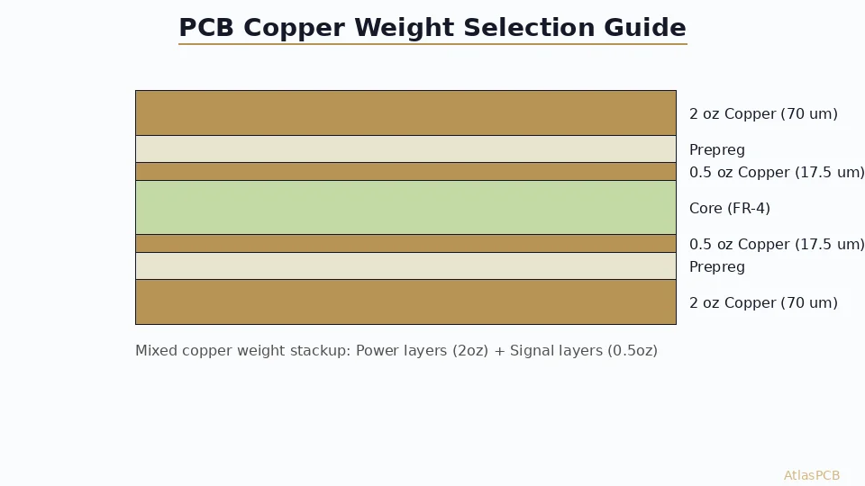 PCB Copper Weight: Complete Selection Guide with Real Cost Data, DFM Constraints, and Current Capacity Tables