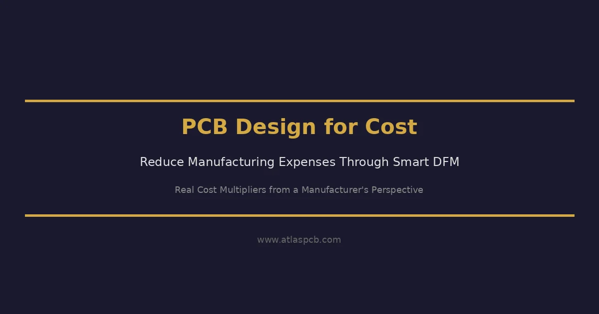 PCB Design for Cost: A Manufacturer's Guide to Reducing Manufacturing Expenses