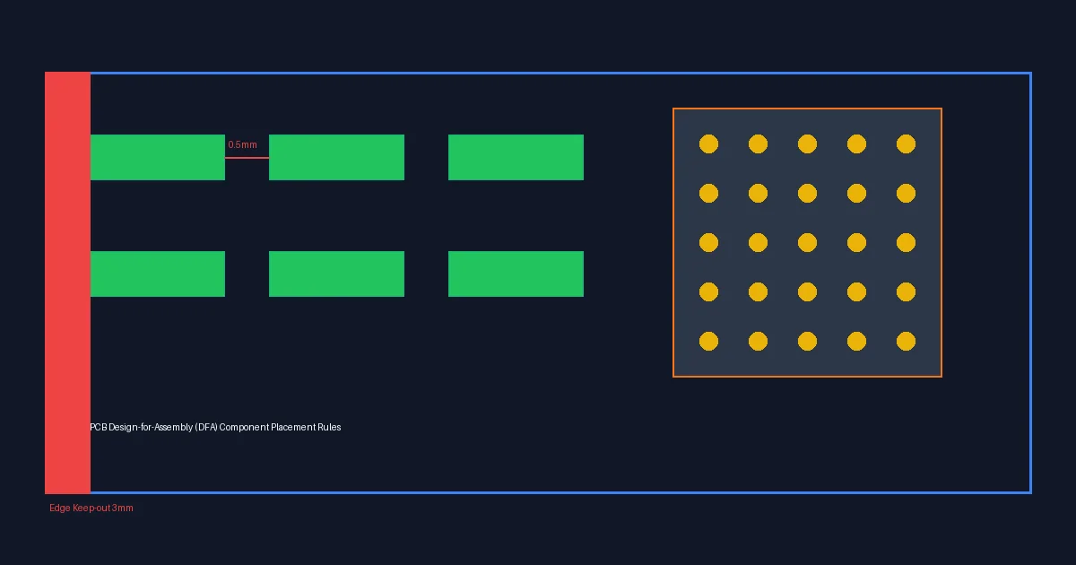 PCB Design-for-Assembly (DFA): Component Placement, Orientation, and Spacing Rules That Prevent Assembly Defects