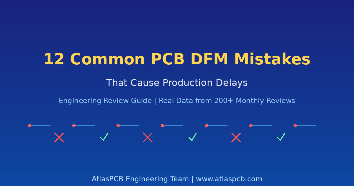 12 Common PCB DFM Mistakes That Cause Production Delays and How to Avoid Them