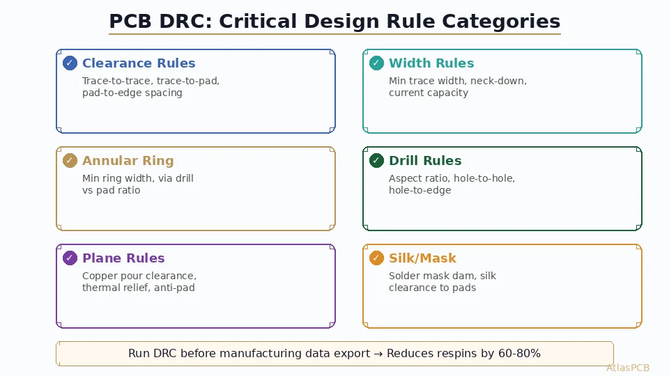 PCB Design Rule Check (DRC): Complete Manufacturability Checklist for Engineers