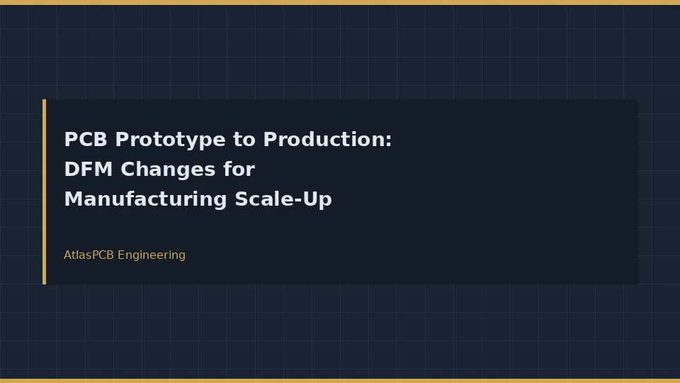 PCB Prototype to Production: 12 DFM Changes Every Engineer Must Make Before Volume Manufacturing