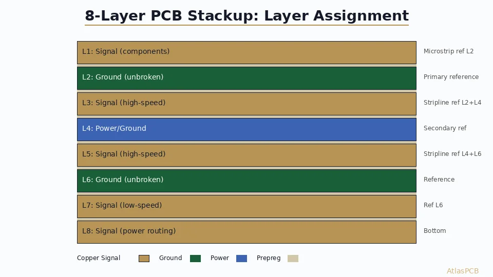 PCB Stackup Design Guide 2026: Layer Assignment, Impedance Planning, and Material Selection for 4 to 16 Layers