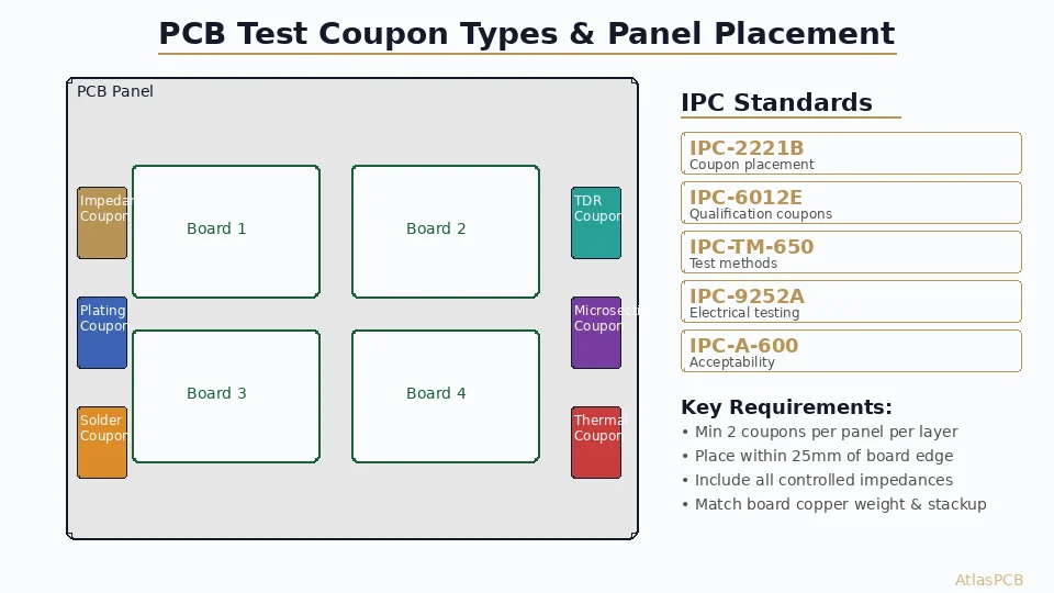 PCB Test Coupon Design: IPC Standards, Types & Best Practices