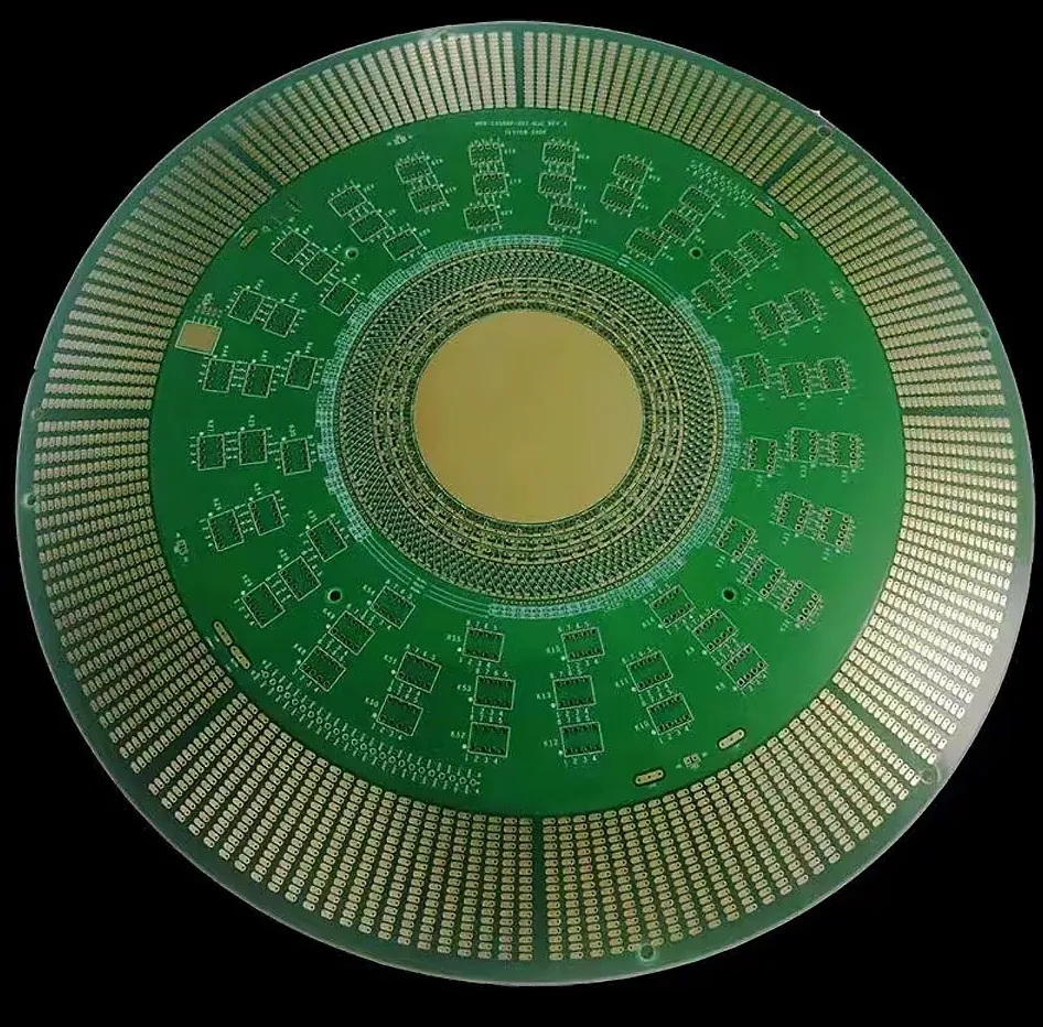 Board from Kevin M.'s order, 8L · FR-4 · ENIG · large-format ring · center cutout