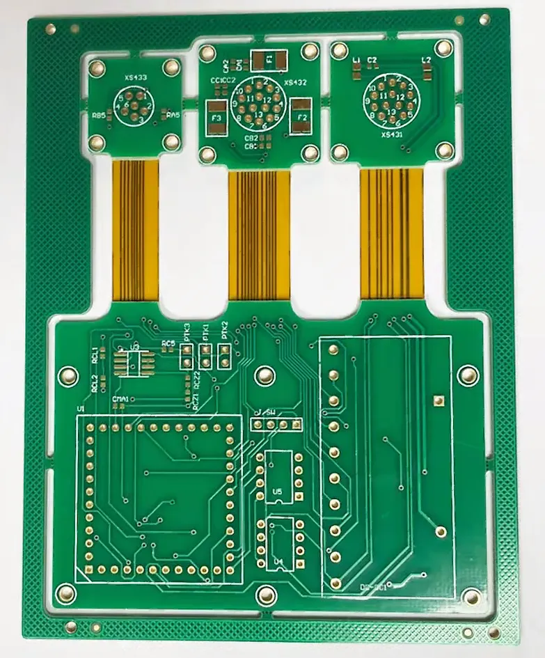 Board from Robert H.'s order, 4L · Rigid-Flex · ENIG · circular connectors